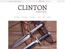 Tablet Screenshot of clintonknives.com